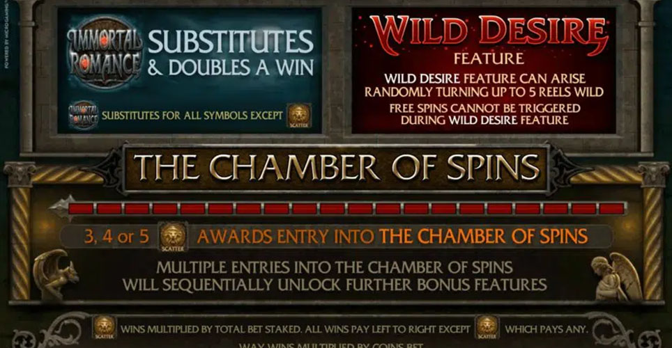 Immortal Romance Online Free Slot Respins